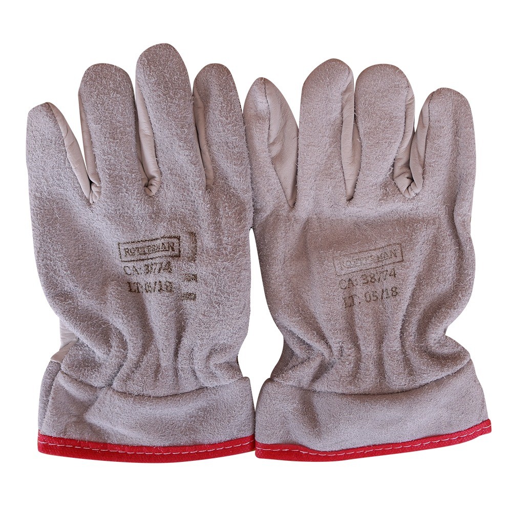 Luva mista raspa e vaqueta 7 cm - RLL-LM09 Rotterman em Oferta na Shopee