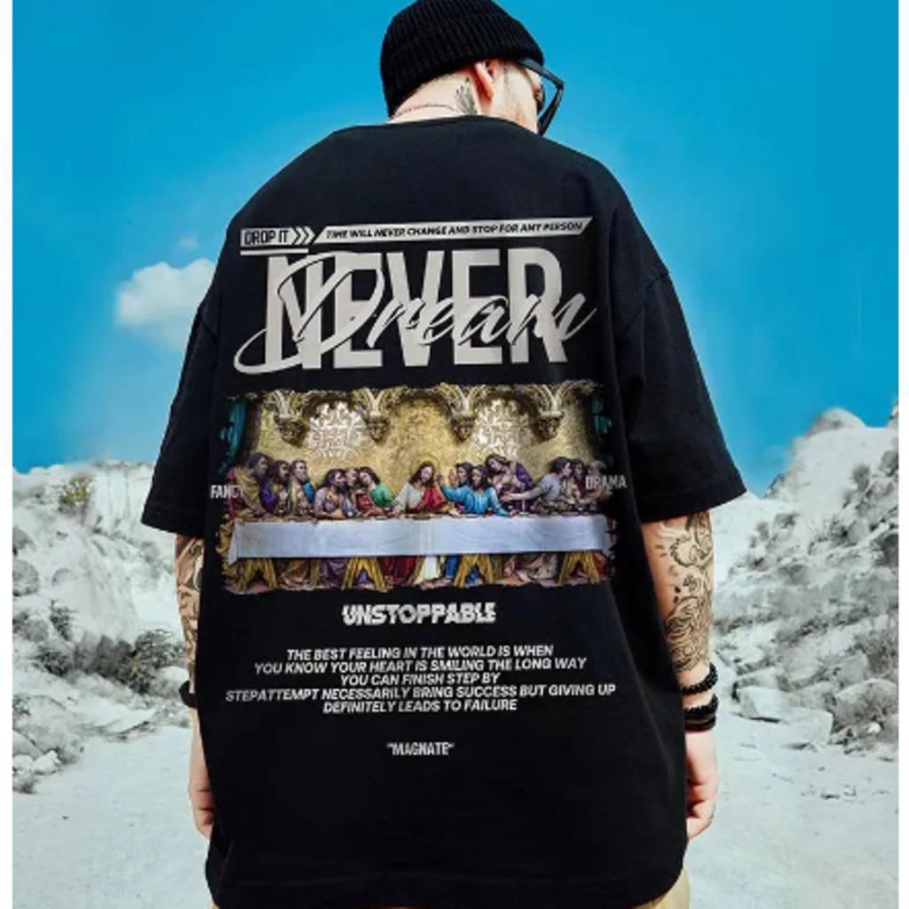 Camiseta Jesus Santa Ceia Streetwear Novo! Trendy Black