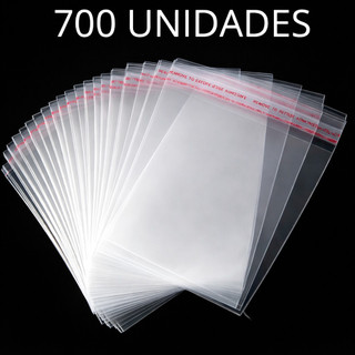 Saco Adesivado 700 Unidades Médio / Joias / Bijuterias / Presente 9x13/ 9x17/10x10/10x13/10x15/10x17/10x25