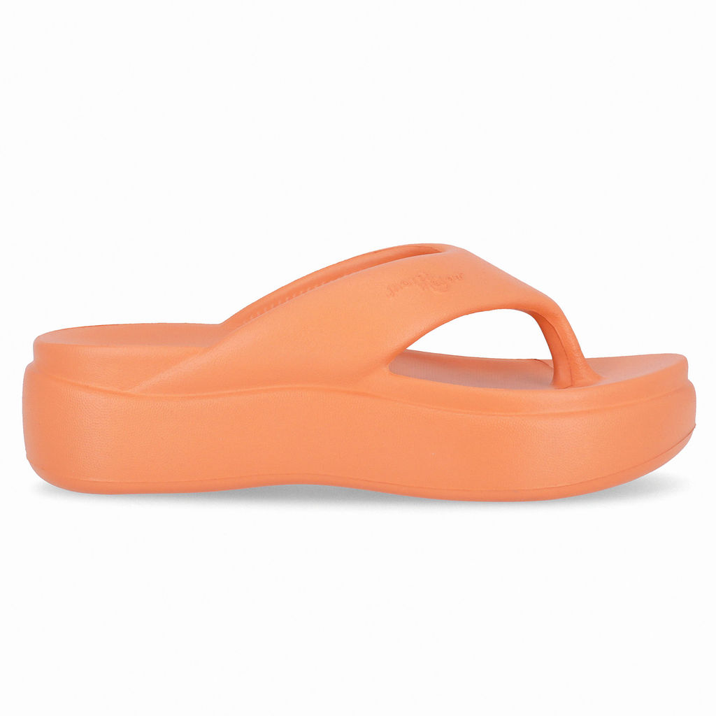 Chinelo Marshmallow Flatform Laranja em Oferta na Shopee