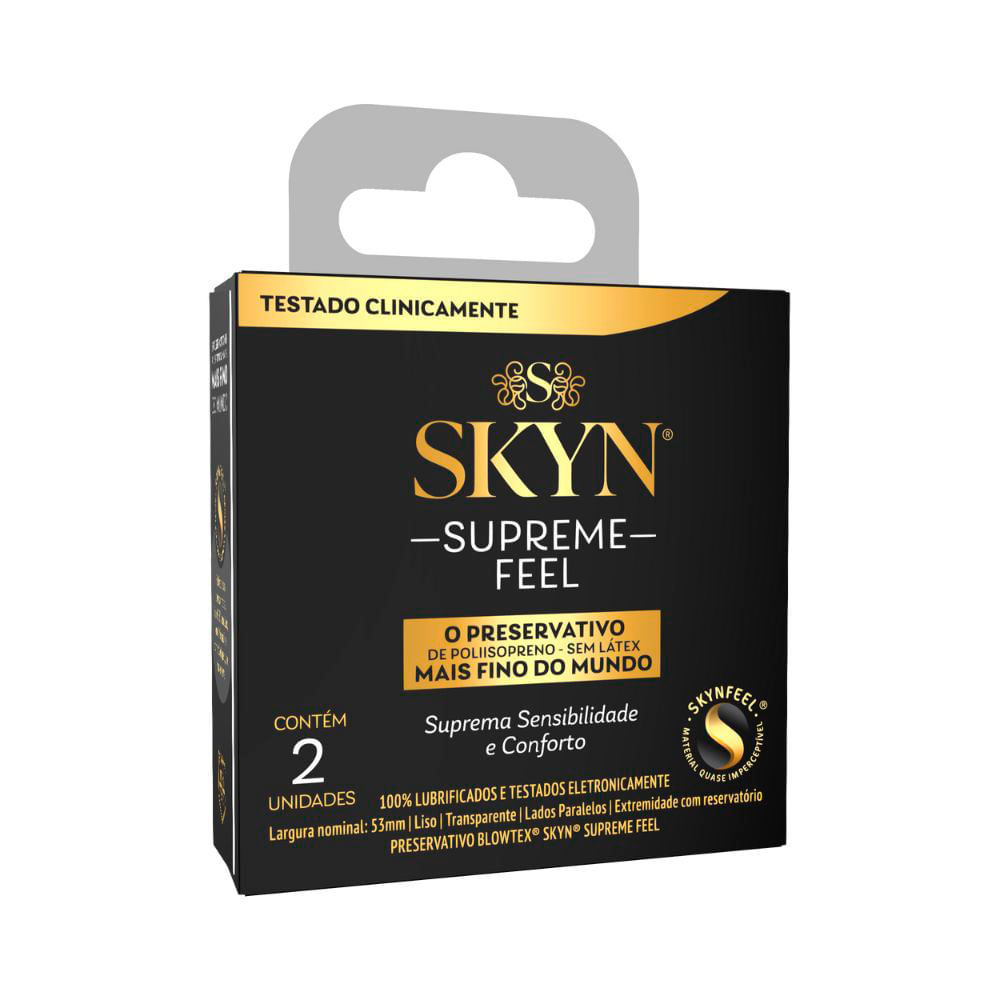 Preservativo Skyn Supreme Feel com 2 Unidades em Oferta na Shopee