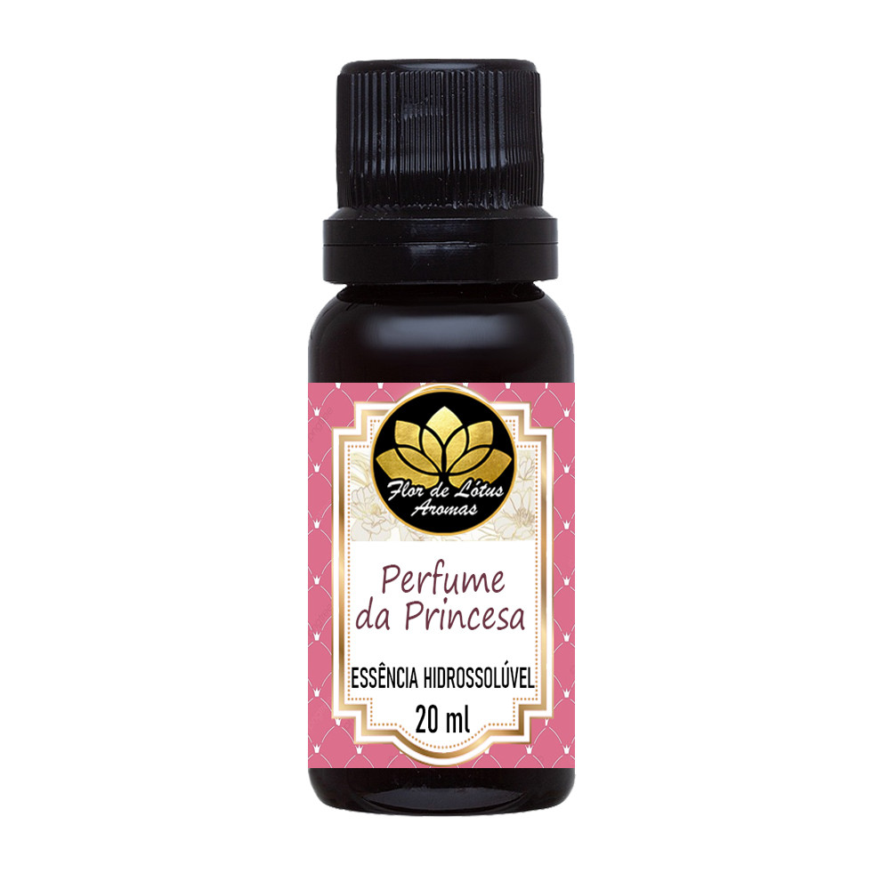 Essência Perfume da Princesa concentrada Hidrossolúvel 20ml para aromatizador difusor base de água