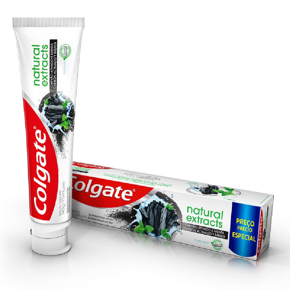 Creme Dental Colgate Natural Extract Purificante 140G em Oferta na Shopee