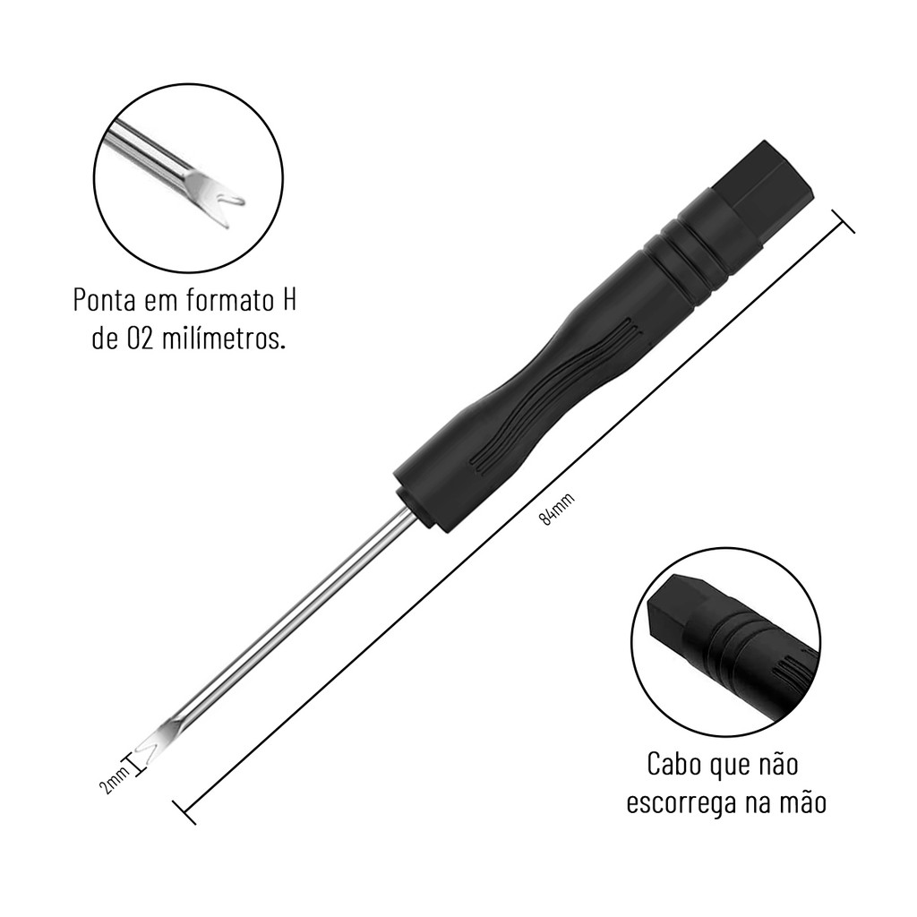 Chave H Troca de Pulseira Relojoeiro Para Retirada Pino De Pulseira De Relógio Chavinha