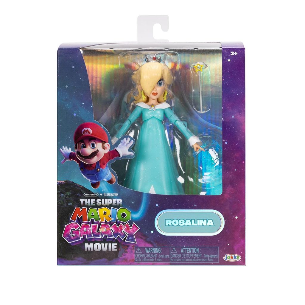 Boneca Articulada Rosalina 12cm Varinha - Super Mario Filme em Oferta na Shopee