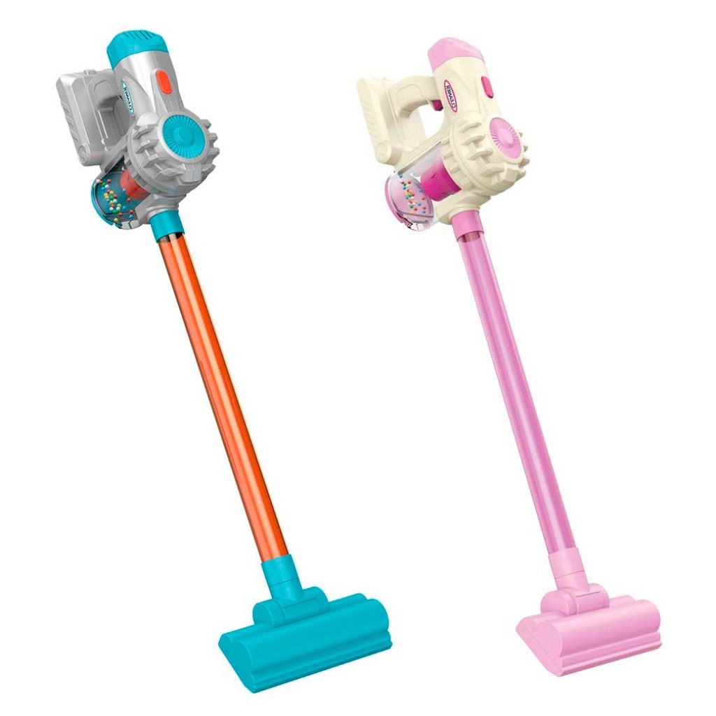 Aspirador Portátil Mania de Casa Brinquedo Infantil Funciona De Verdade Com 3 Bocas - DM Toys