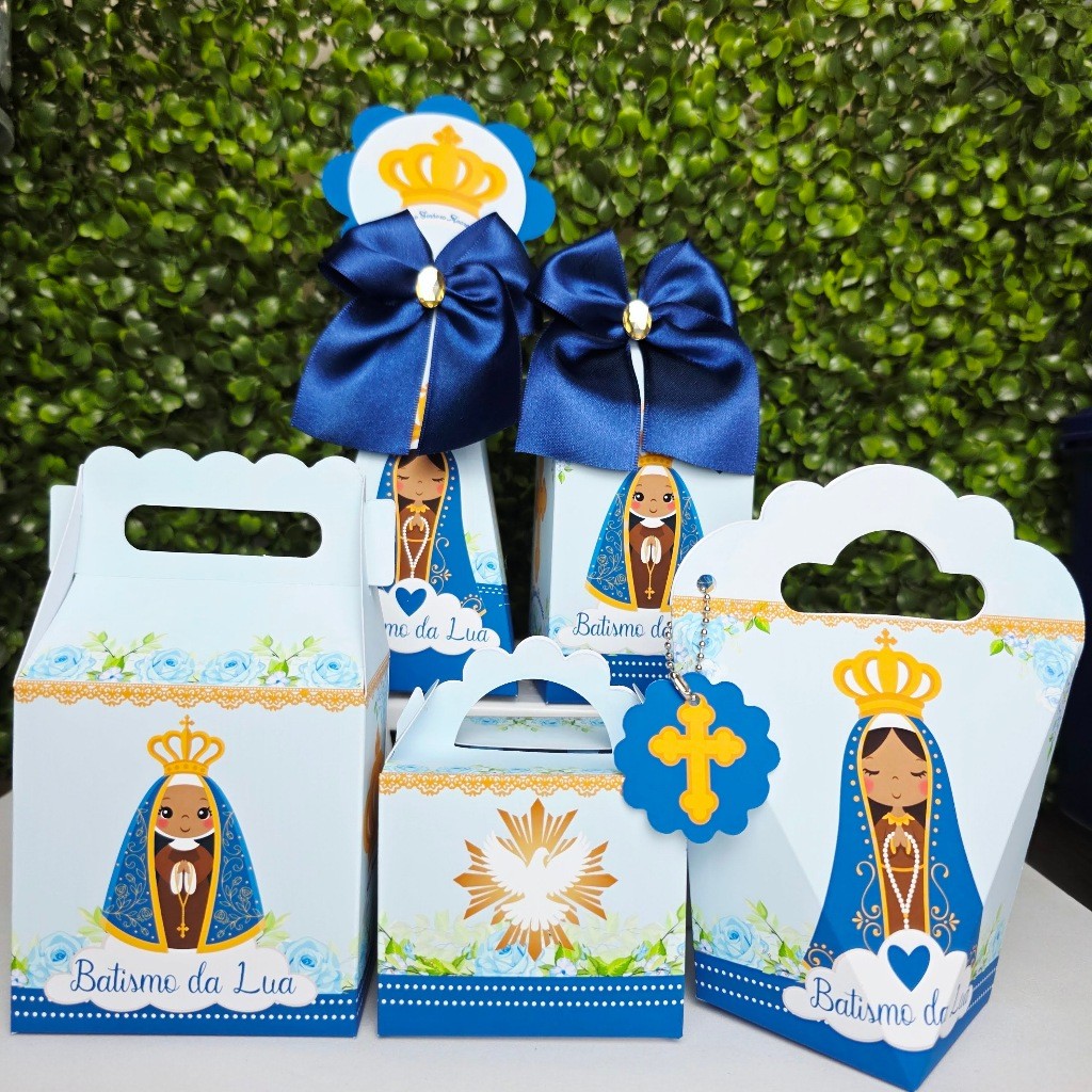 Kit Caixa Montada NOSSA SENHORA CUTE - Personalizados - Festa infantil - Aniversário - Lembrancinha