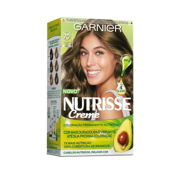 Tintura Nutrisse Creme Louro Mel 70 em Oferta na Shopee