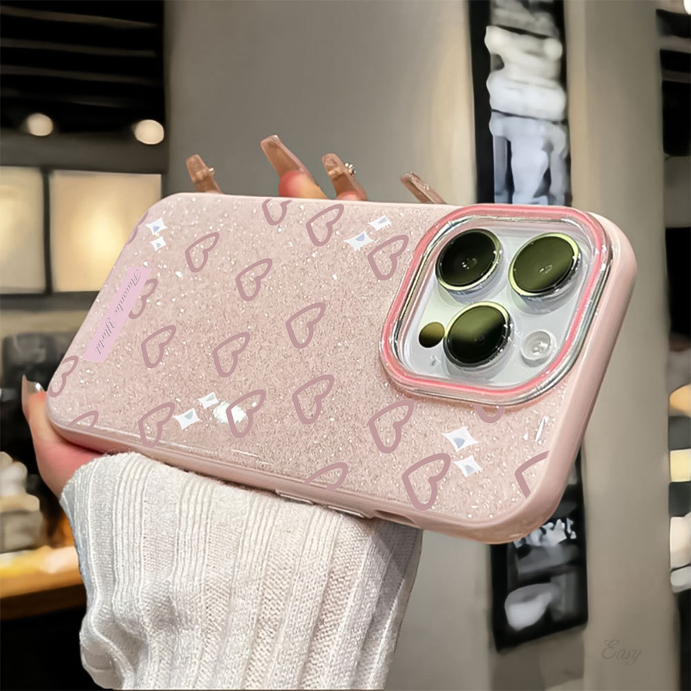 Capa De Coração Rosa Capinha Para Samsung Galaxy A03 A05 A15 A16 A17 A32 A34 A36 A56 S20 S21 S23 S34 S25 S26 FE ULTRA Lu