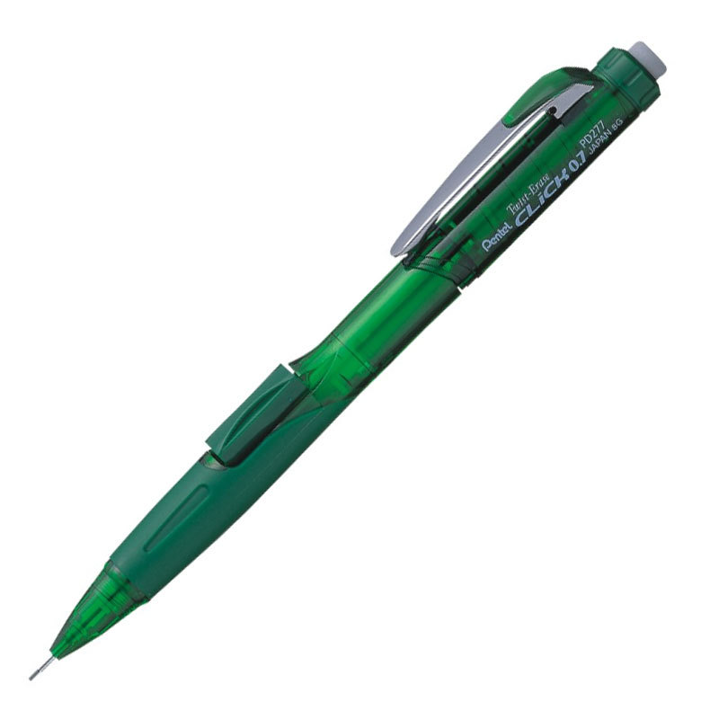 Lapiseira 0.7mm PD277 Twist Erase Click Verde Pentel em Oferta na Shopee