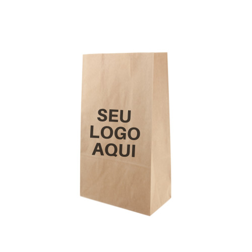 Saco De Papel Kraft P Personalizado 100 Unidades