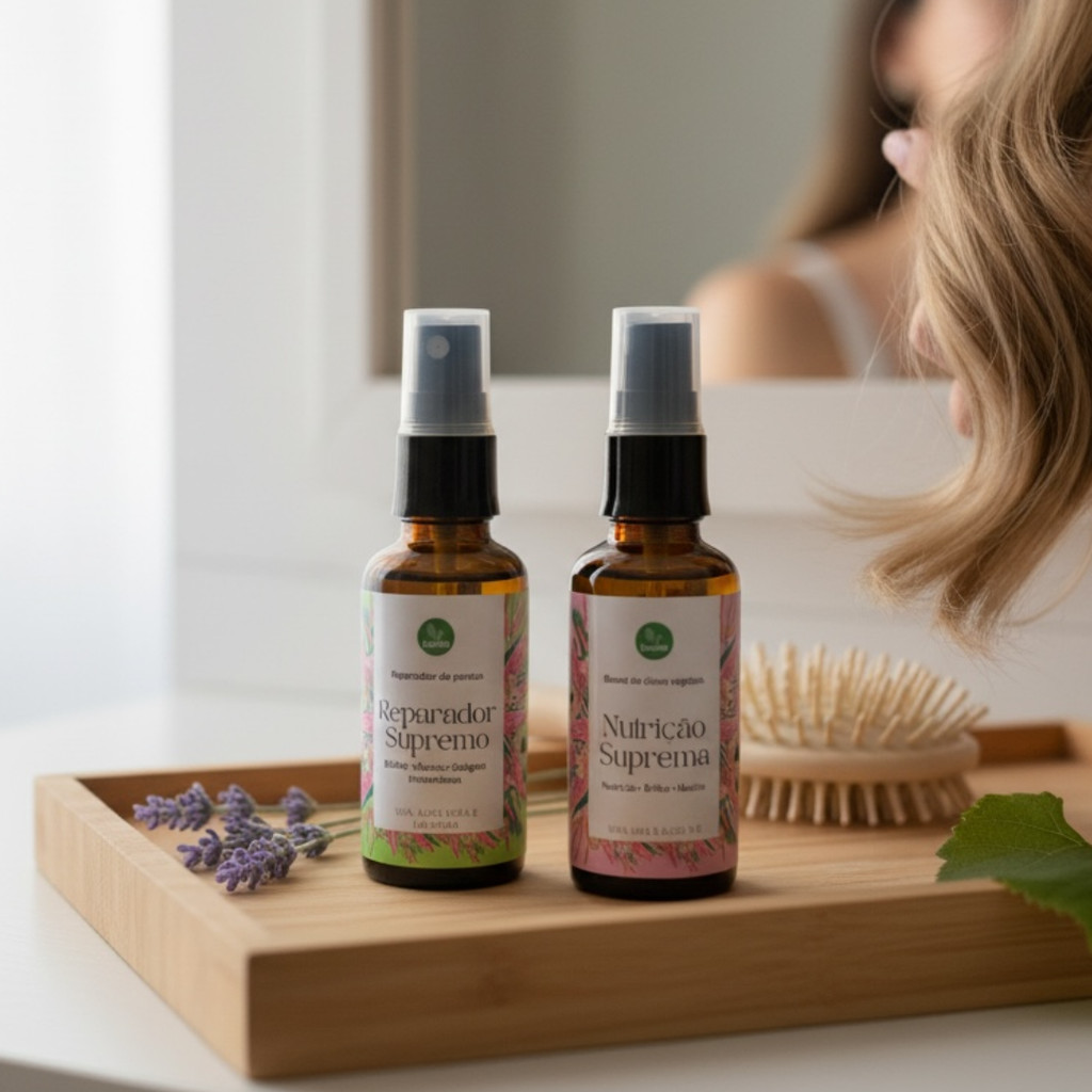 Kit Nutrição & Reparação Capilar  | Brilho Espelhado e Maciez | Reparador Supremo + Blend Nutrição Suprema