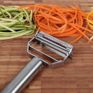 Descascador Fatiador 2 em 1 Aço Inox Multiuso para Frutas Legumes Verduras em Oferta na Shopee