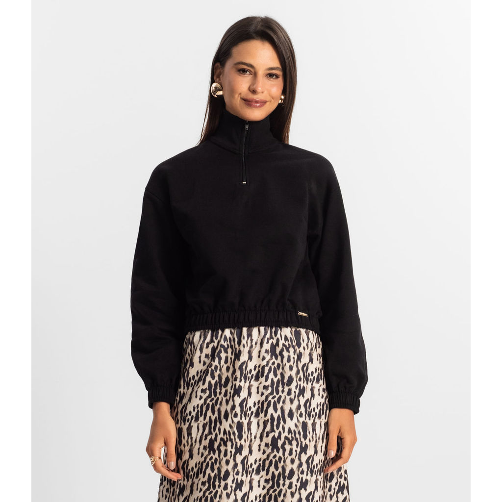 Moletom Feminino Rovitex Preto em Oferta na Shopee