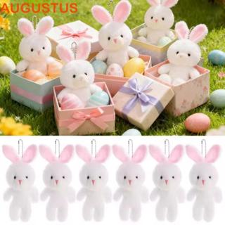 AUGUSTUS 10 Unidades De Brinquedo De Pelúcia De Coelho Pequeno , Chaveiro Branco Fofo em Oferta na Shopee