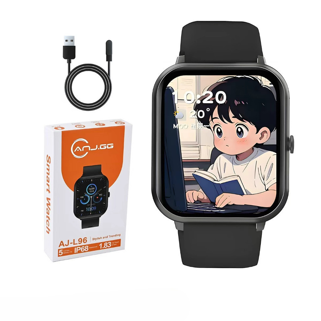 Smartwatch AJ-L96 com Chamadas Bluetooth, Notificações e Tela 1.83” ming