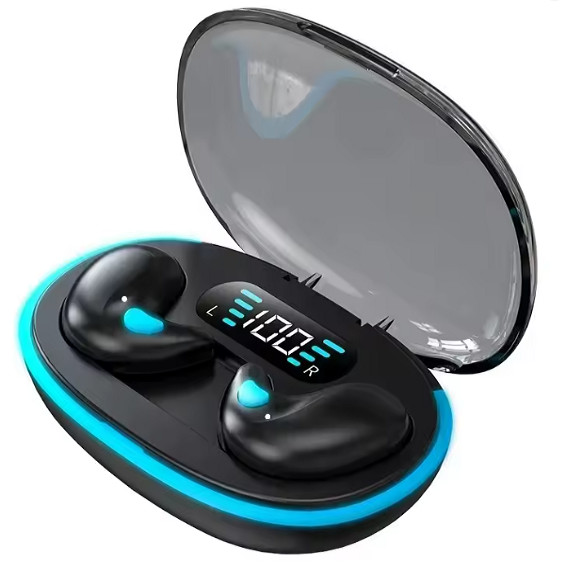 Fone de ouvido TWS Bluetooth mini X55 com microfone Preto In-ear