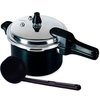 Panela de Pressão 5,4 Litros Brinox Fundo de Indução Alumínio Antiaderente com Concha em Nylon em Oferta na Shopee