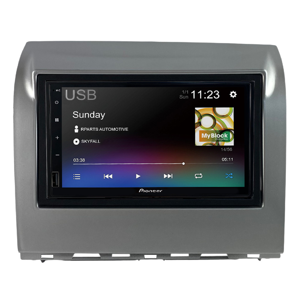 Kit Multimidia Pioneer Fiat Palio Fire Way 2014 A 2019 Prata