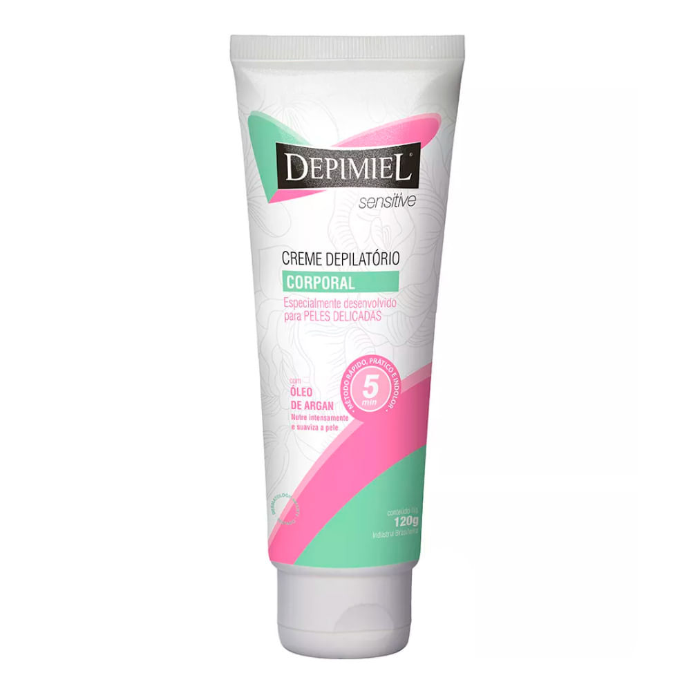 Creme Depilatório Corporal Depimiel Sensitive 120g em Oferta na Shopee