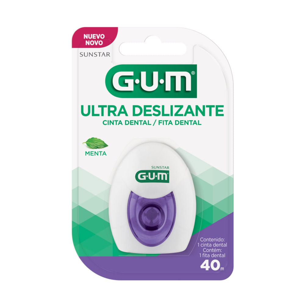 Fita Dental Sunstar Gum Ultra Deslizante Menta 40 Metros em Oferta na Shopee