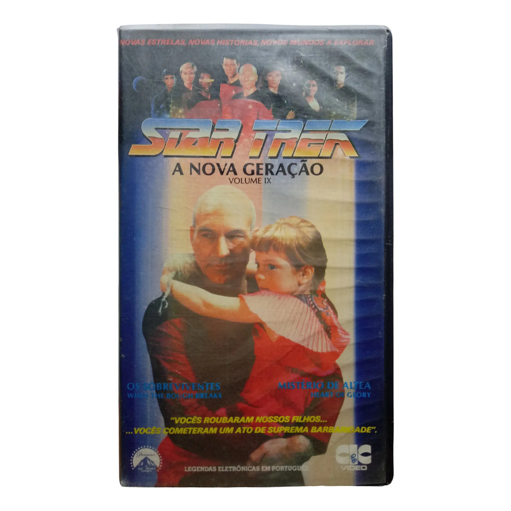 Vhs Star Trek A Nova Geração Vol 9 - Patrick Stewart