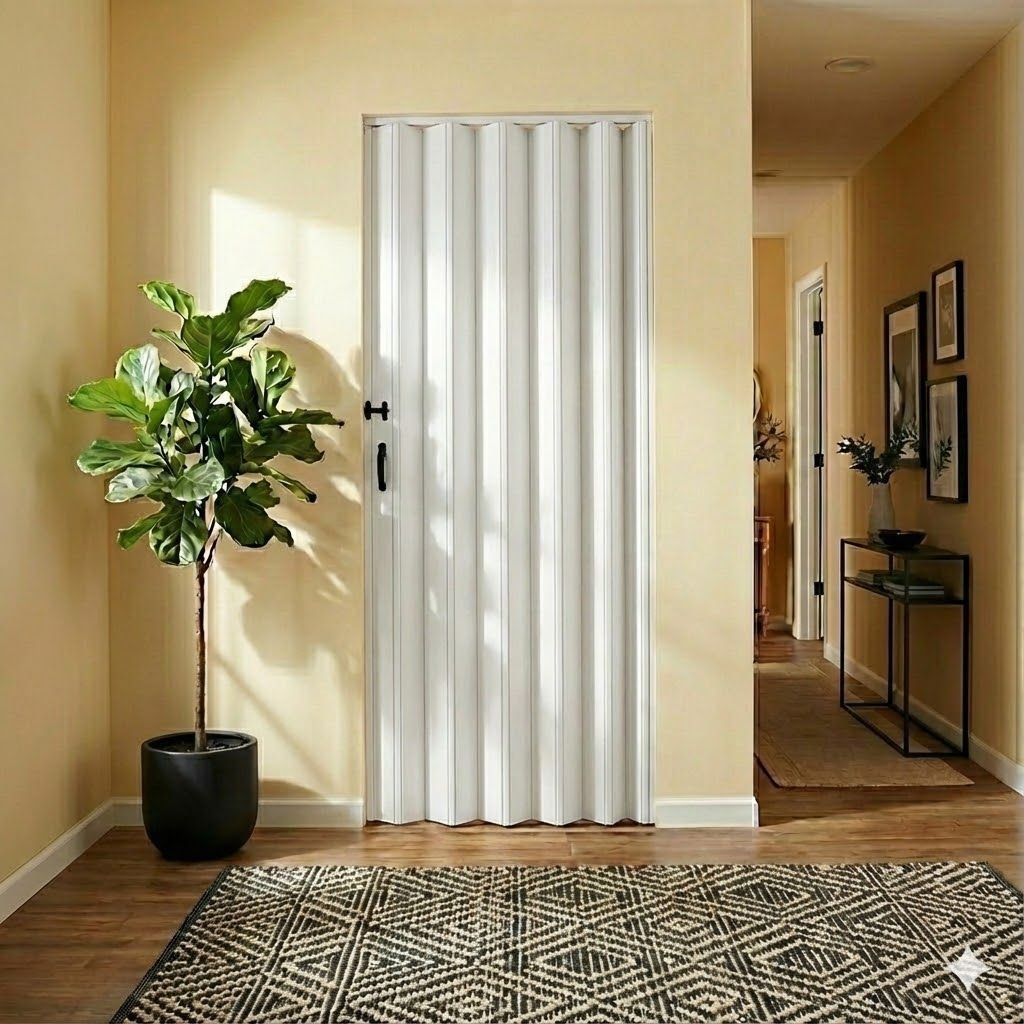 Porta Sanfonada de Pvc 210cm X 90cm Belplast Branco