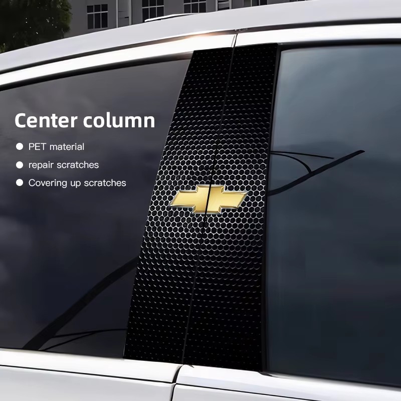 Carro B-Pilar Scratch Capa Adesivo Ab Coluna Película Protetora Para Chevrolet Cavalier Onix Cruze Aveo Silverado Malibu