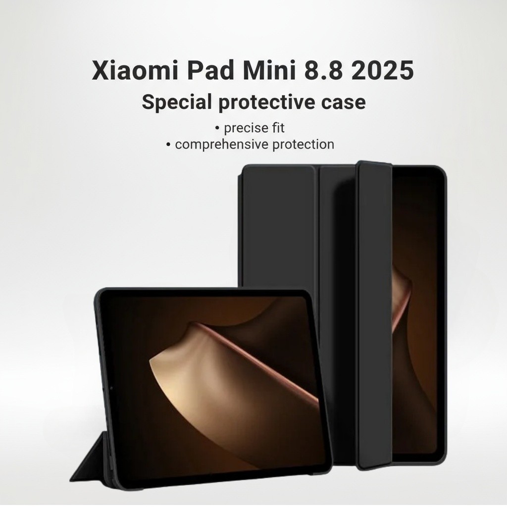 Para Xiaomi Pad mini Caso 8.8 " 2025 Magnético Trifold PU Leaher Macio Suporte Traseiro Capa Funda Mipad 8.8 Tablet Aces