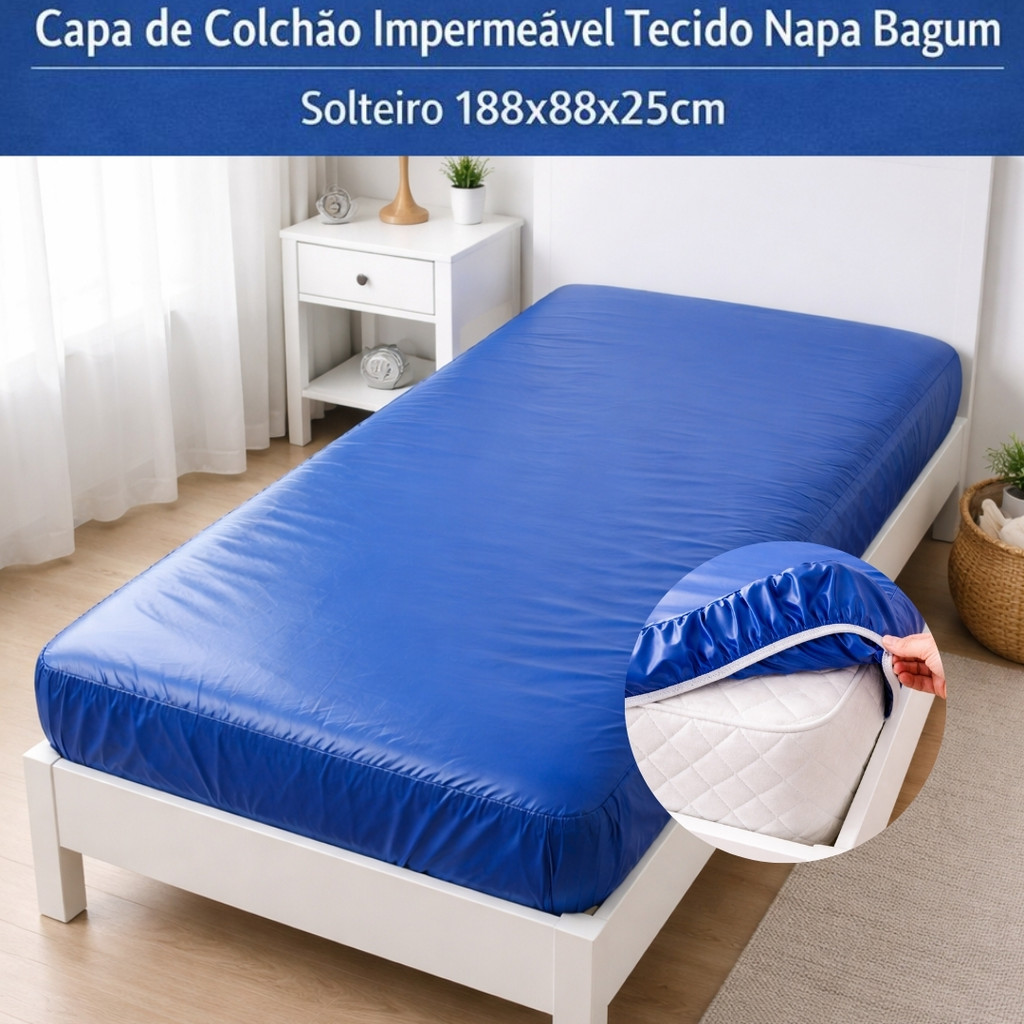 Capa Colchão Hospitalar Impermeável Silenciosa Solteiro em Oferta na Shopee