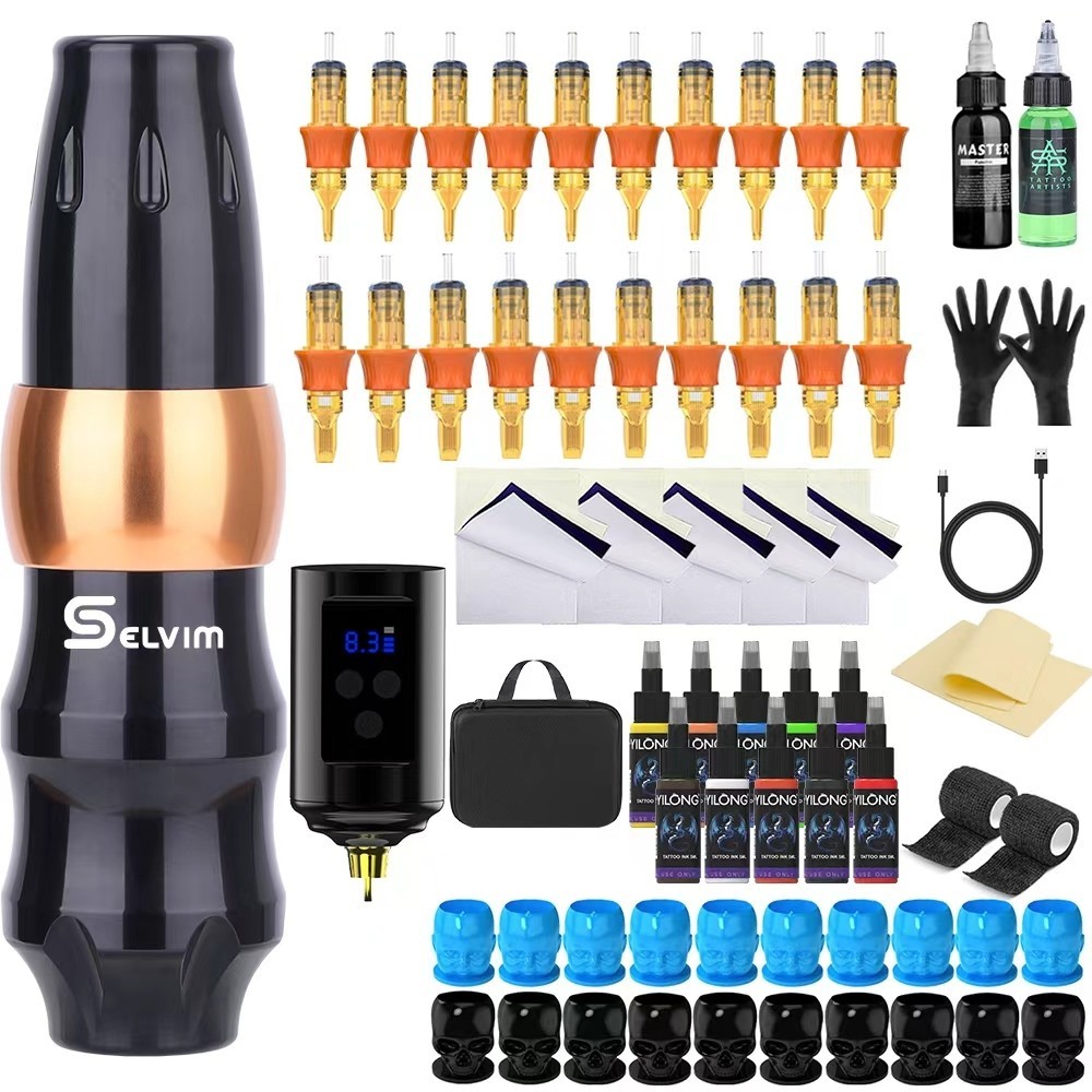 Kit Tattoo Profissional Completo 13 Pecas Para Iniciantes e Artistas
