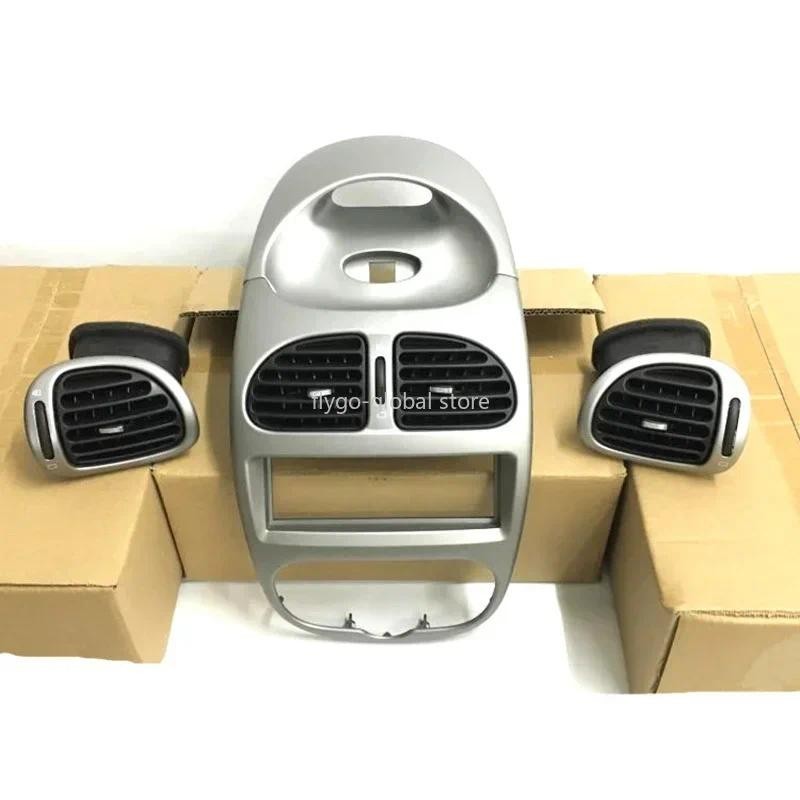 Novo Painel De Prata Capa Duto Ventilação Para Peugeot 206 206CC Citroen C2auto Peças Decoração Do Carro