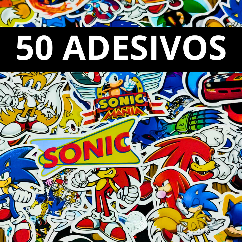 50 Adesivos Sonic Impermeáveis em Vinil em Oferta na Shopee