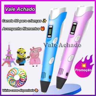 Caneta 3D Impressora Manual Infantil e Adulto disponivel Com Filamentos