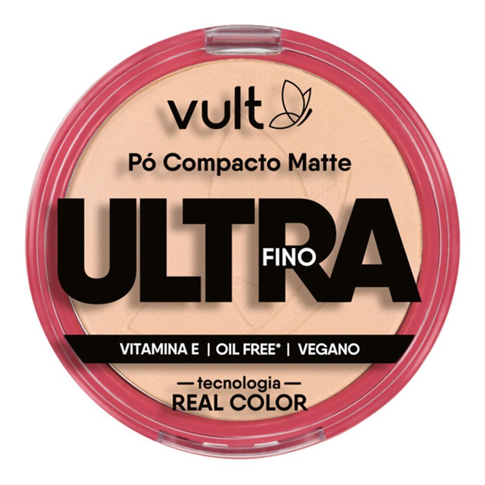Pó Compacto Matte Vult Ultra Fino Cor V410 Com 9g
