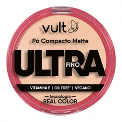 Pó Compacto Matte Vult Ultra Fino Cor V410 Com 9g