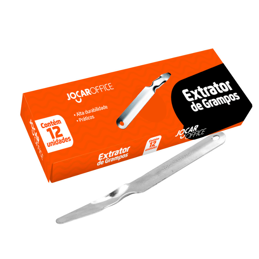 Extrator De Grampos Espátula Galvanizado Jocar Office C/12