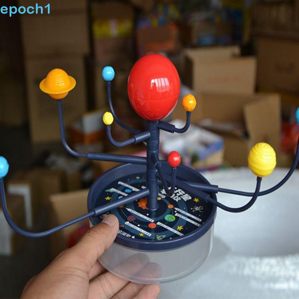 EPOCH1 Modelo De Sistema Solar Conjunto De Planetário De Plástico Montagem Bloco De Construção Infantil 3D Criativo 9 Pl