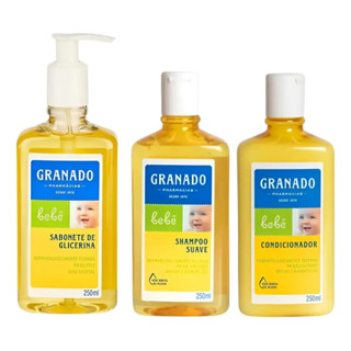 KIT HORA DO BANHO BEBÊ GRANADO TRADICIONAL 250ML em Oferta na Shopee