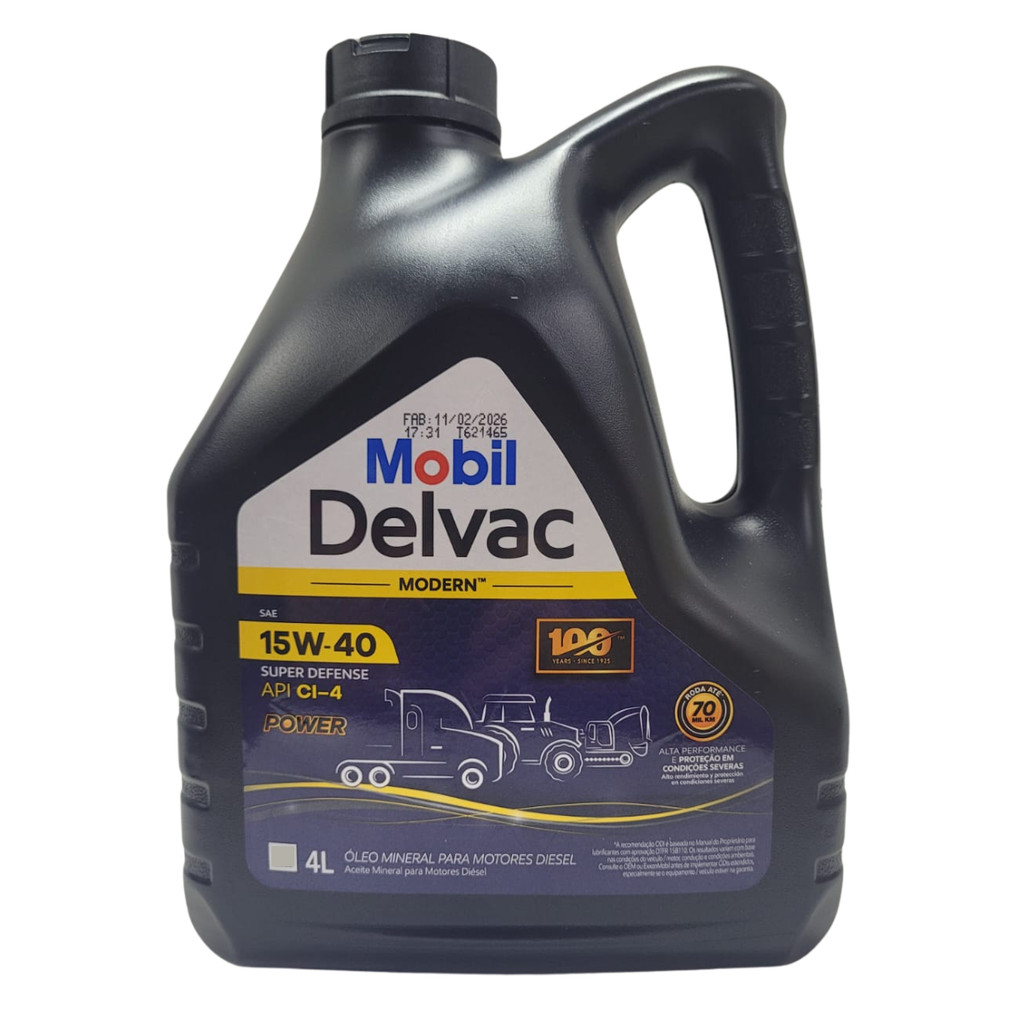 Oleo Motor Diesel 15w40 Mineral Mobil Delvac Modern API CI-4 Galão 4 Litros em Oferta na Shopee