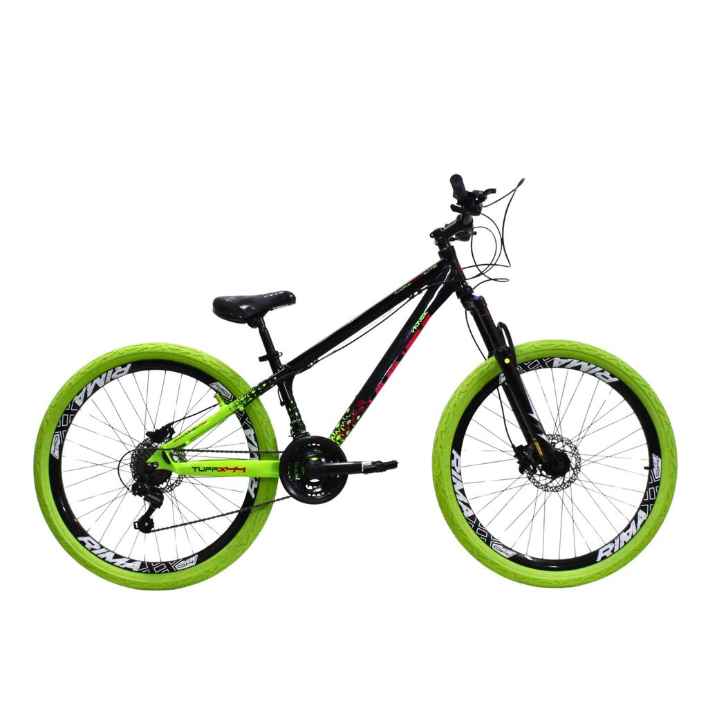 Bicicleta Aro 26 Viking Tuff x44 Alumínio 21 Vel Câmbio Shimano Freio a Disco Hidráulico
