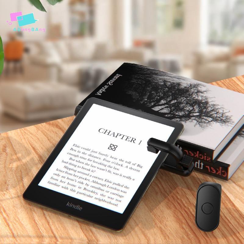Abongbanghn 1 Conjunto 2 Em 1 Leve E-book Página Turner Gatilhos De Registro Remoto Para Kindle Leitura ABS Agradável