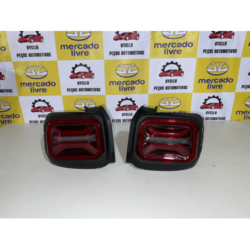 Par Lanterna Led Jeep Renegade 2023 2024 Original Ambos Lados Vermelho