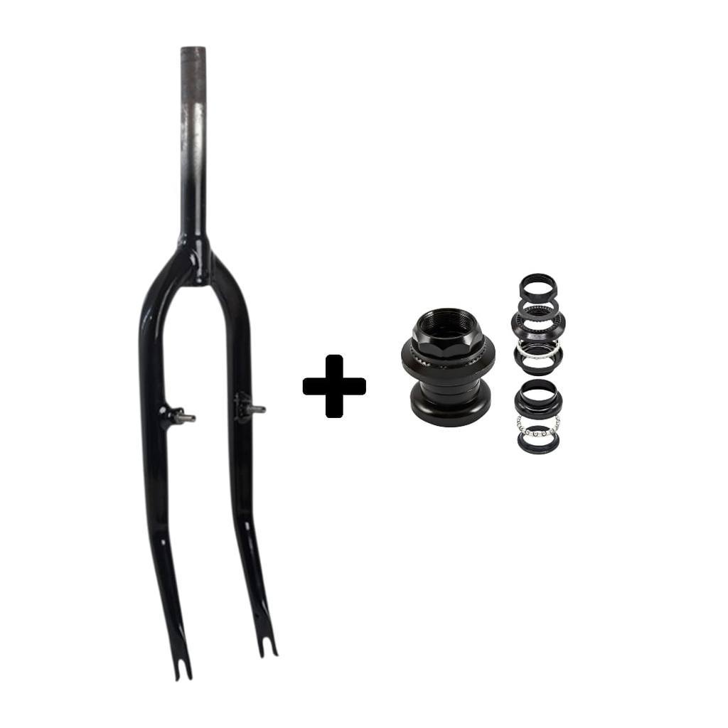 Garfo Bike Aro 26 Reforçado Rosca Fina Standard + Direção