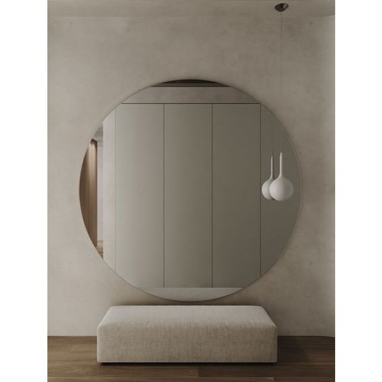 Lindo Espelho Redondo 100cm Lapidado Grande Moderno Decorativo C/FITA (REDONDO) em Oferta na Shopee