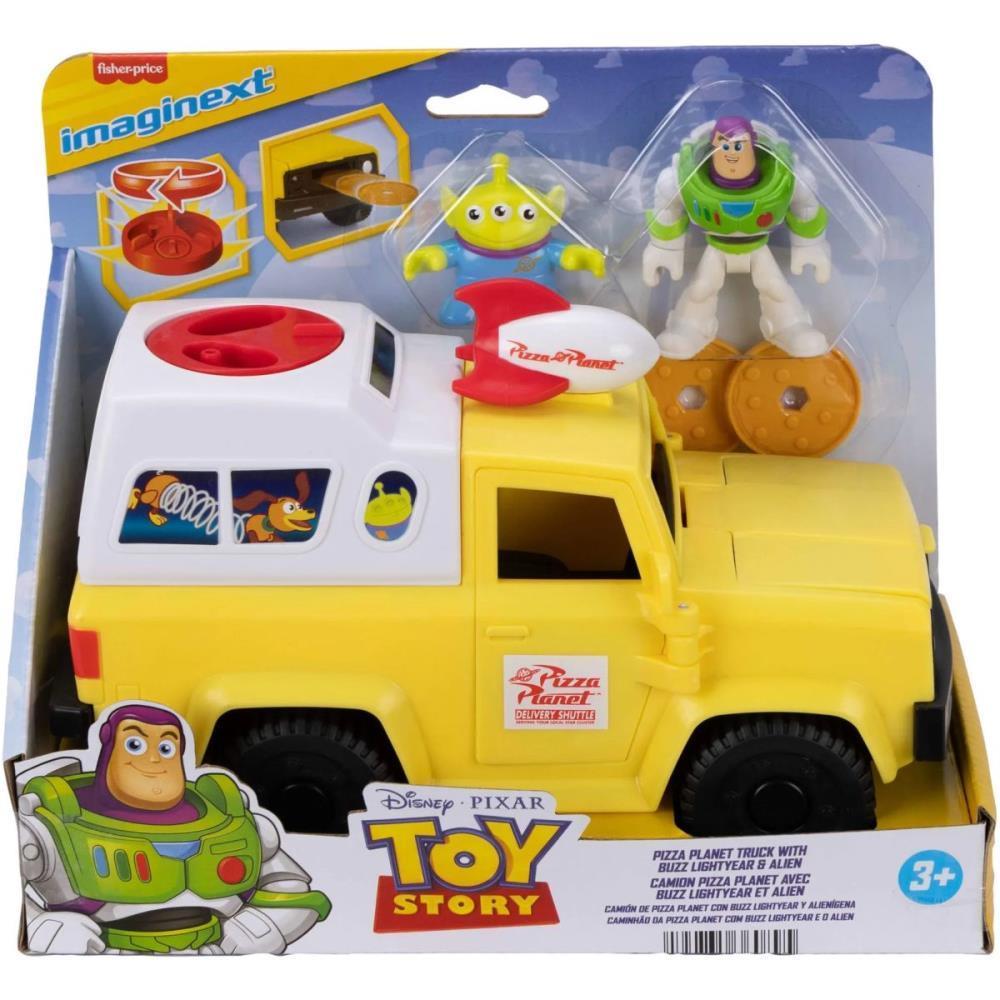 Boneco Buzz Lightyear e Alien e Caminhão Pizza PLanet - Imaginext - Toy Story - Fisher Price - Mattel