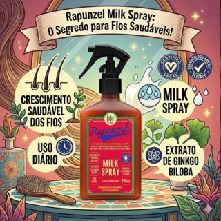 Lola Cosmetics Rapunzel Milk Spray Leave-in 250ml em Oferta na Shopee