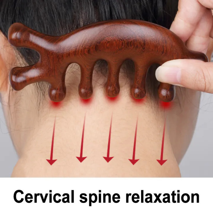 Pente De Massagem Multiuso , Ferramenta Meridiana Portátil Para Relaxamento Do Couro Cabeludo , Ombros E Corpo ANJIN em Oferta na Shopee