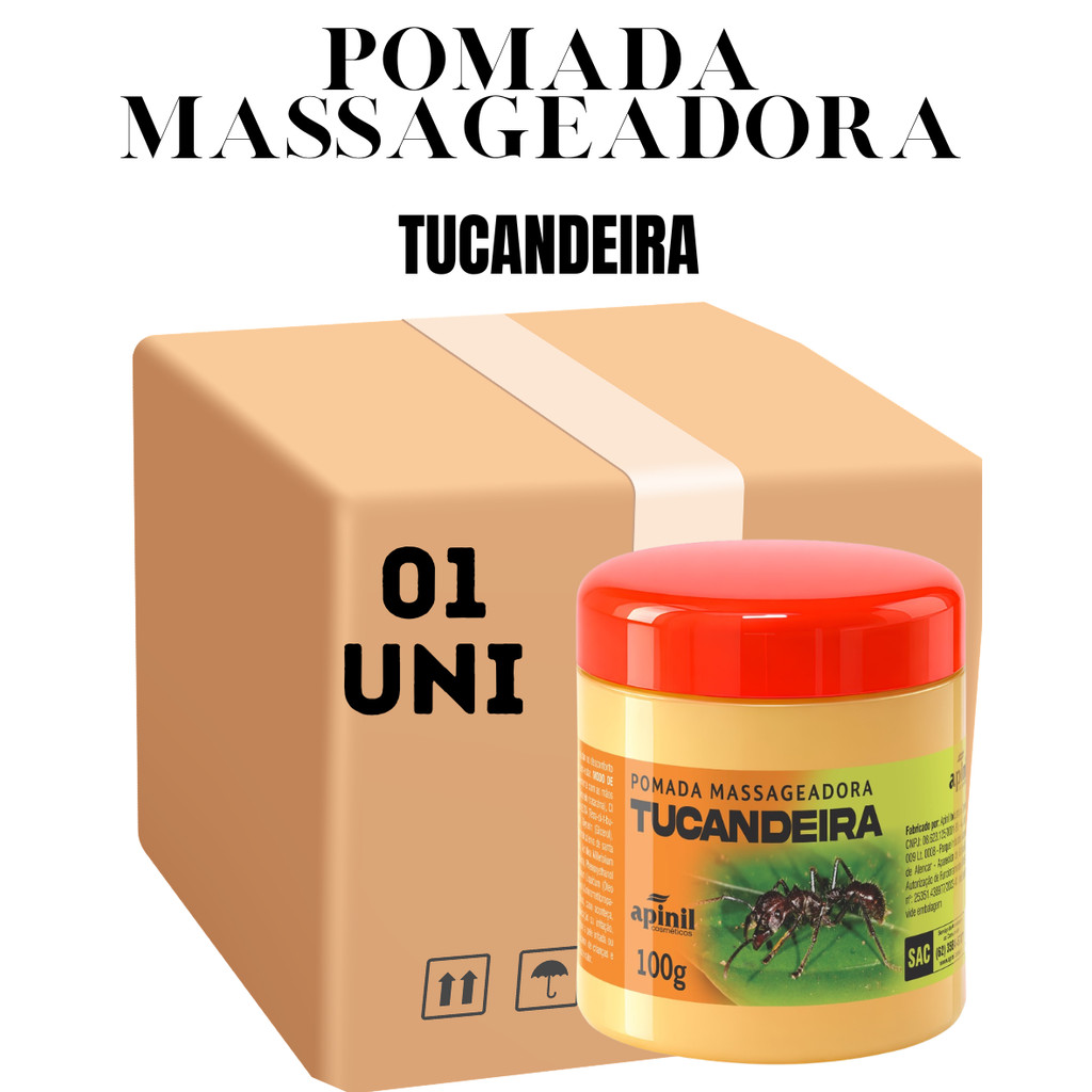 Pomada Massageadora Tucandeira Apinil 100G