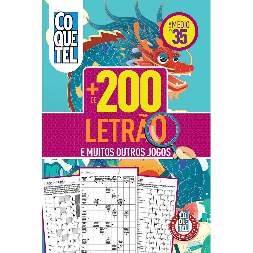 Livro Coquetel | Mais de 200 Letrão 35 | Nível Médio em Oferta na Shopee